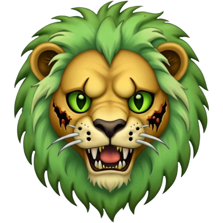 Zombie lion  emoji