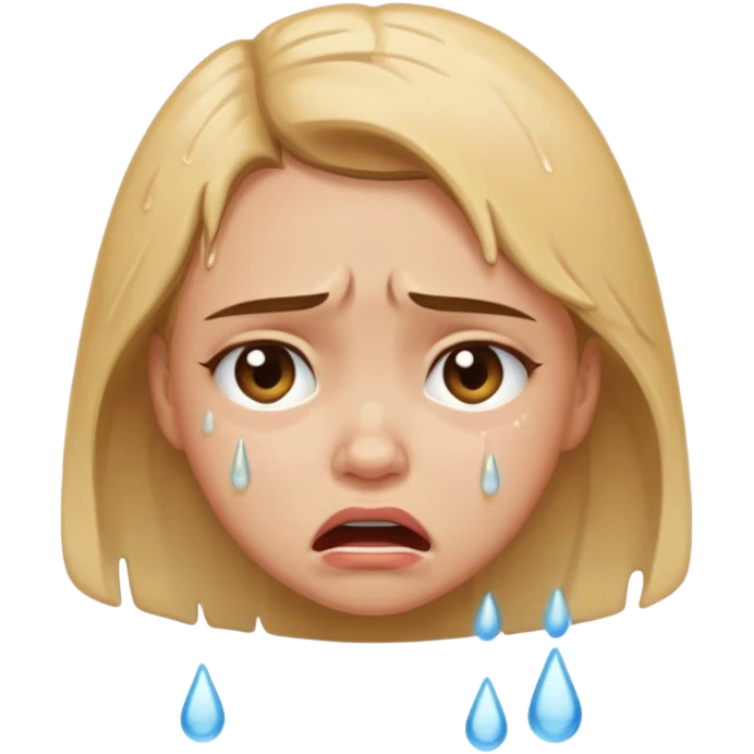girl crying mad emoji