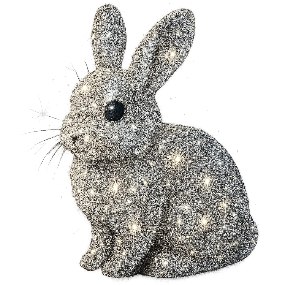 sparkly bunny emoji
