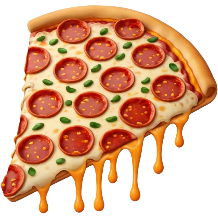 sinister pizza emoji, iOS style emoji