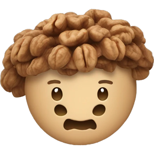 a Rarw Walnut emoji