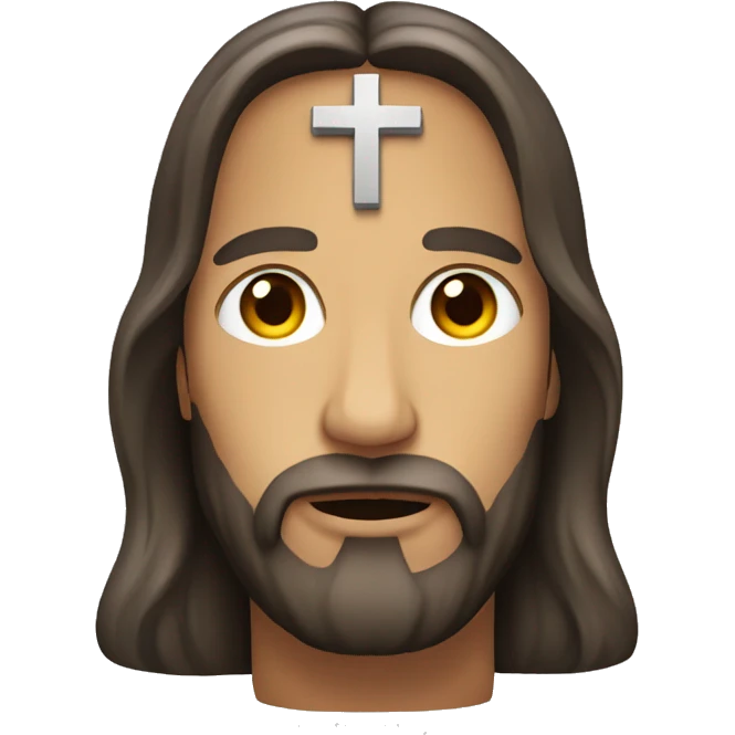 Jesus on cross emoji