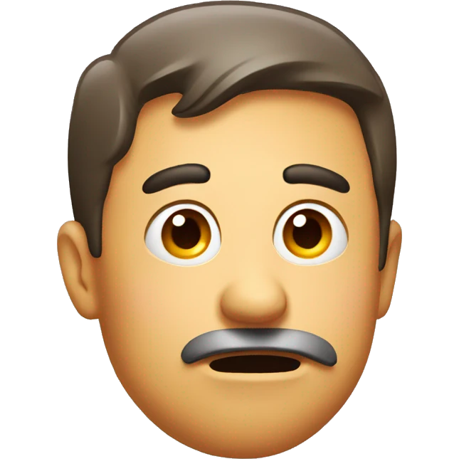 Face emoji with confused face  emoji