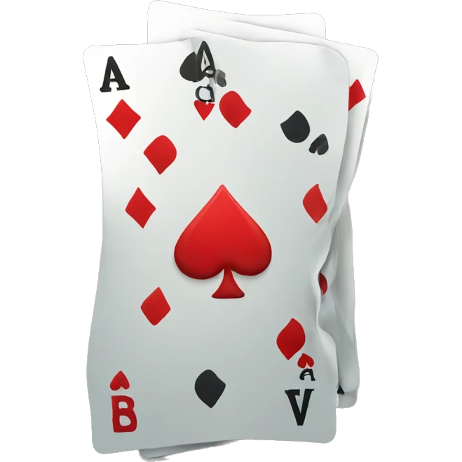 Playing poker emoji