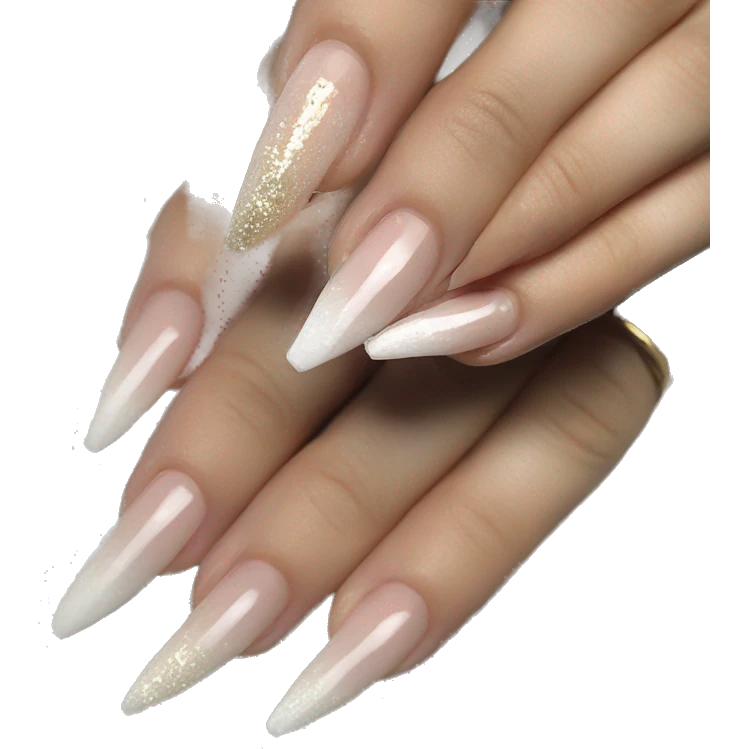 French nails ￼ emoji