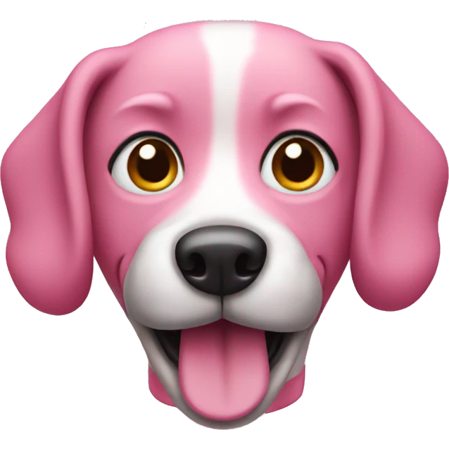 pink dog emoji