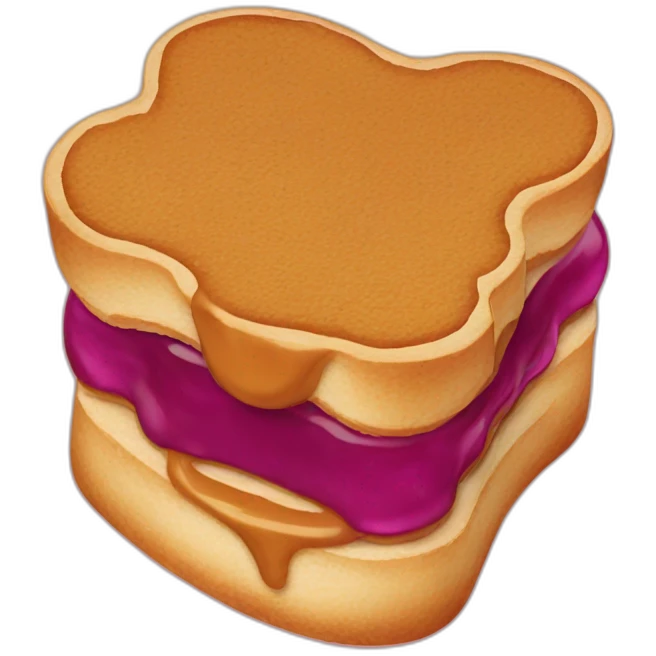 Tartine peanut butter jelly emoji
