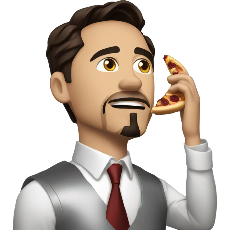 tony stark eating thoanos emoji