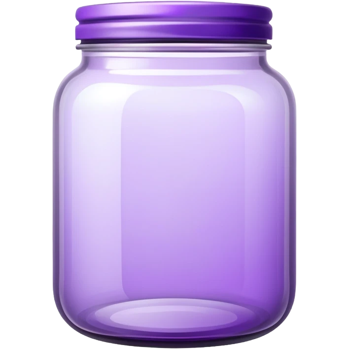 Purple tinted empty jar emoji
