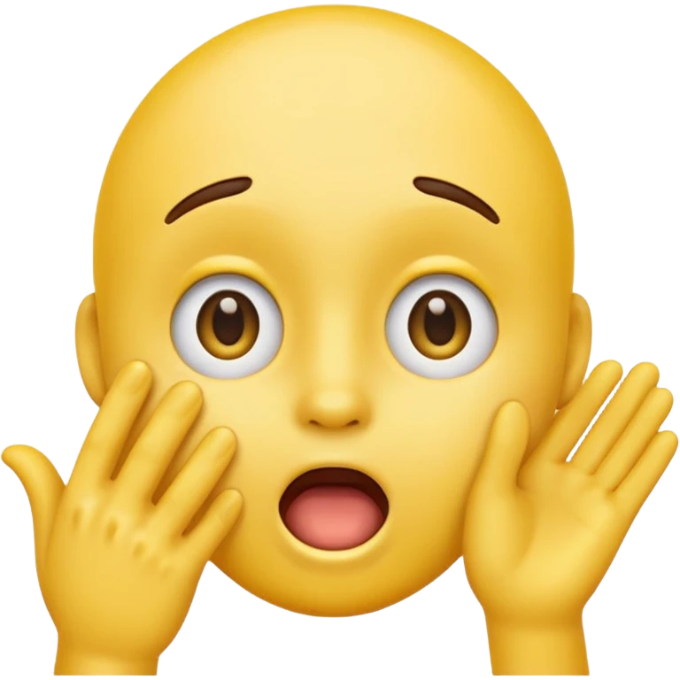yellow emoji face with hand on face oh no emoji