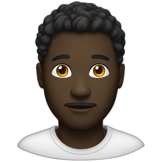 Dark Black Man emoji