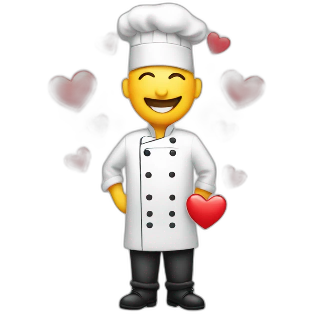 chef kiss with hearts emoji