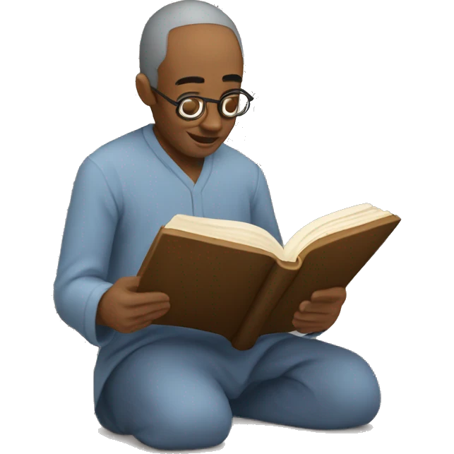 person reading Bible emoji