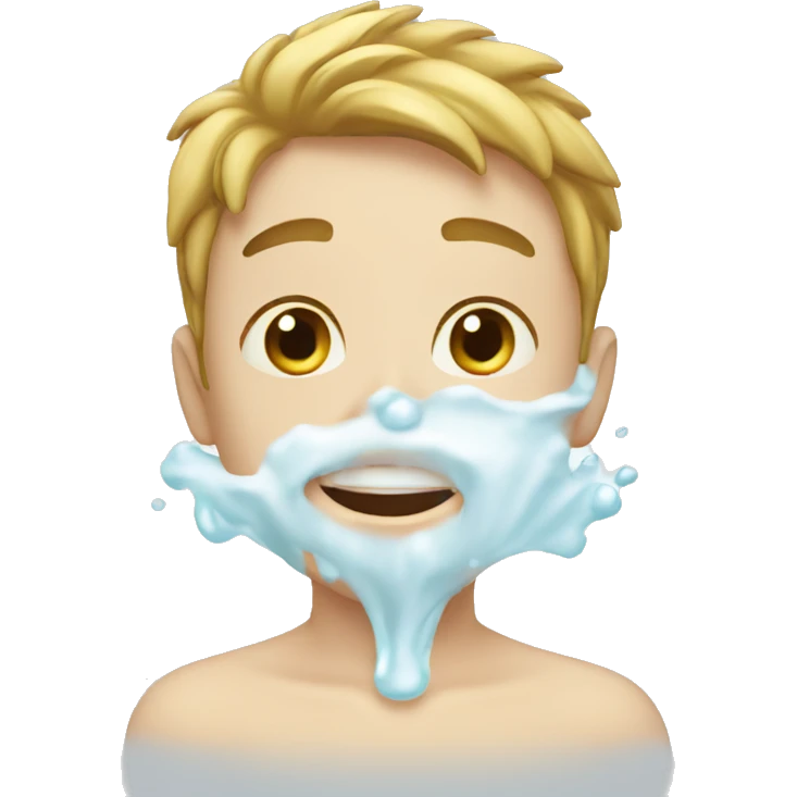 white boy washing face emoji