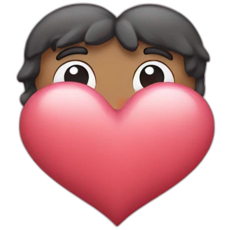 Heart en main emoji