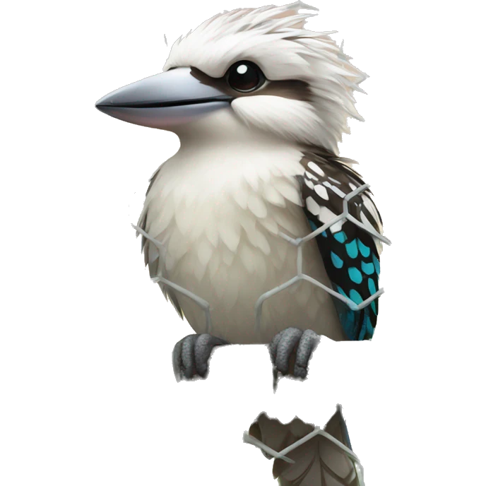 kookaburra in soccer goal emoji