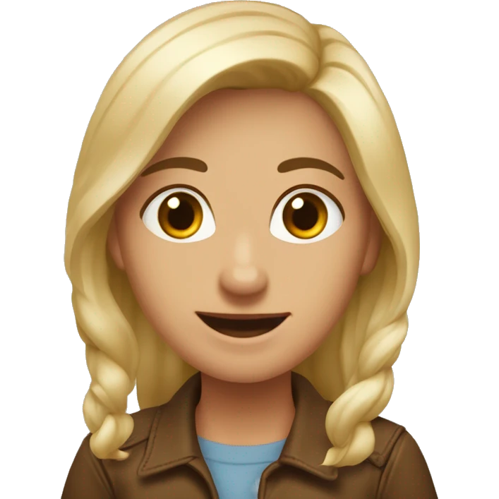девушка с коричневыми волосами и каре emoji