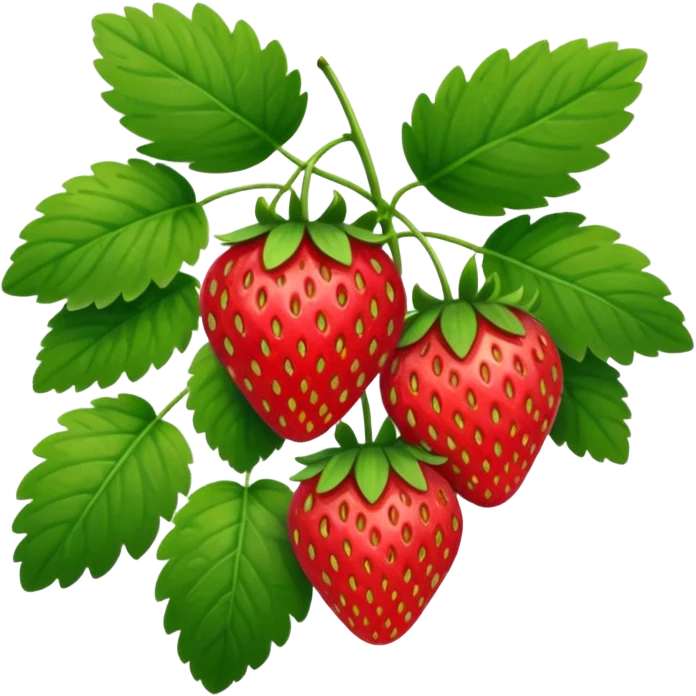 strawberry plant emoji