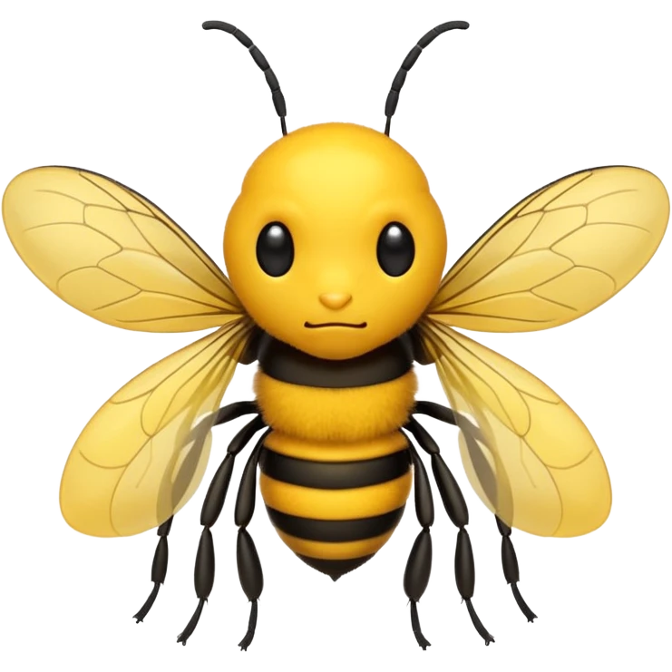 Sad bee emoji