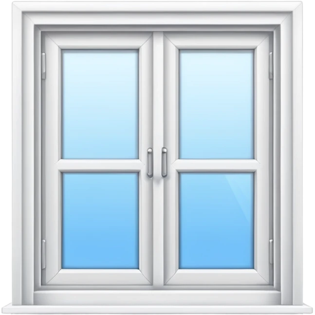 generate white open window with interior background emoji