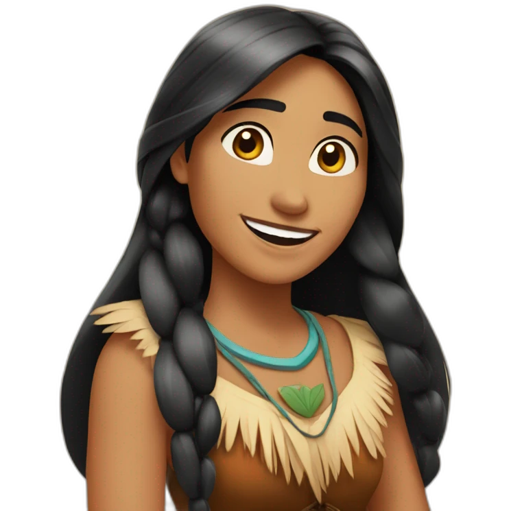 pocahontas-smile emoji