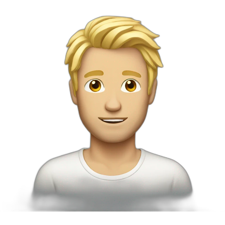 men with blondie hair emoji
