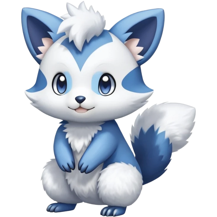 Shiny Espurr-Furret-Meowstic-Oshawott-Hybrid (Full body) emoji