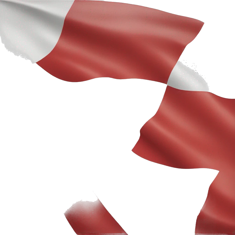 half red and half white rectangl flag emoji