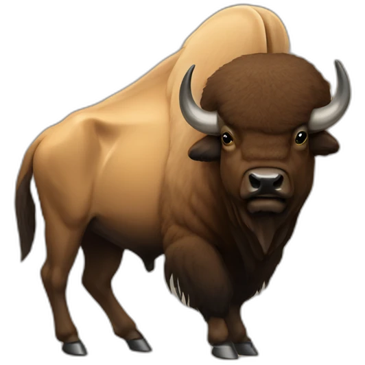 tan v-xon bison emoji