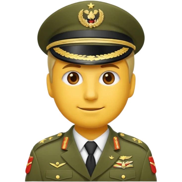 Eine salutierenden Emoji (Hautfarbe: weiß) in Armee Klamotten männlich  emoji