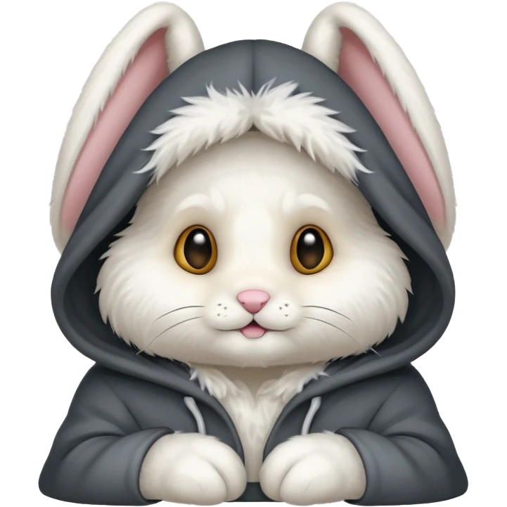 hooded bunny emoji