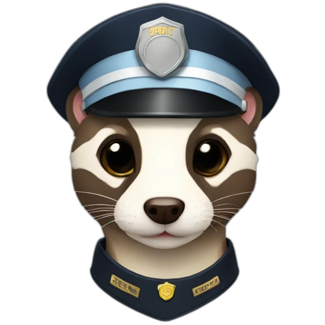 social Media Police ferret emoji