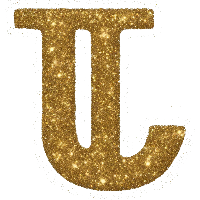 Glitter letter I emoji