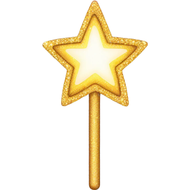 Sparkly magic wand emoji
