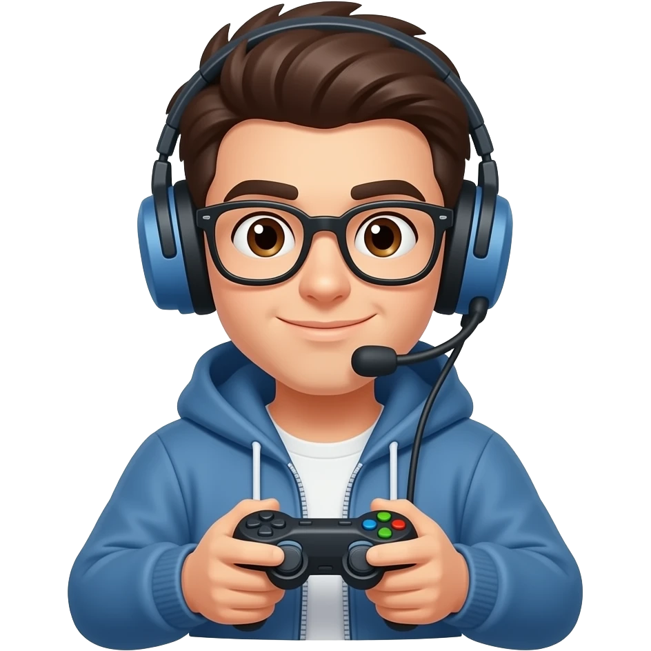 Un youtuber pro gamers emoji
