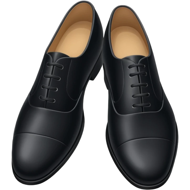  black clasic men's shoes emoji