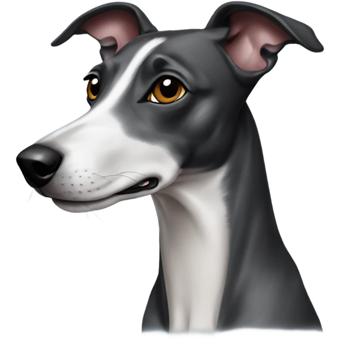 Black whippet emoji