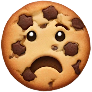 cookie with dollar sign emoji