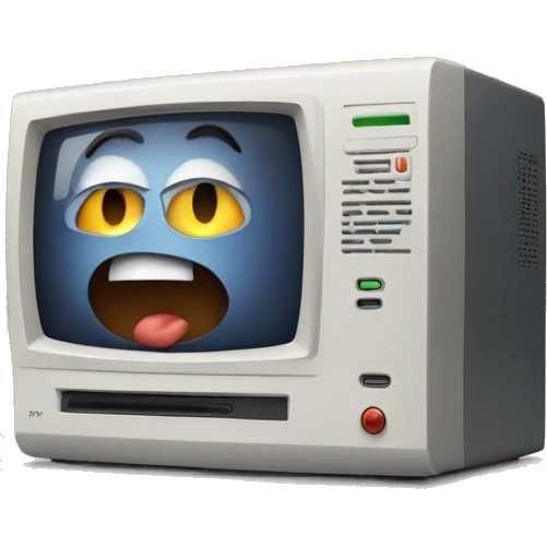 a computer saying no emoji