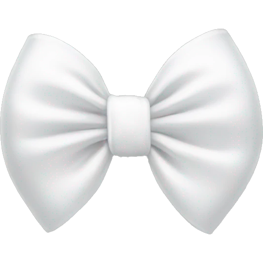 White bow emoji