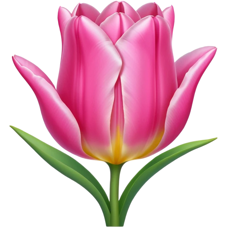 Pink tulip emoji