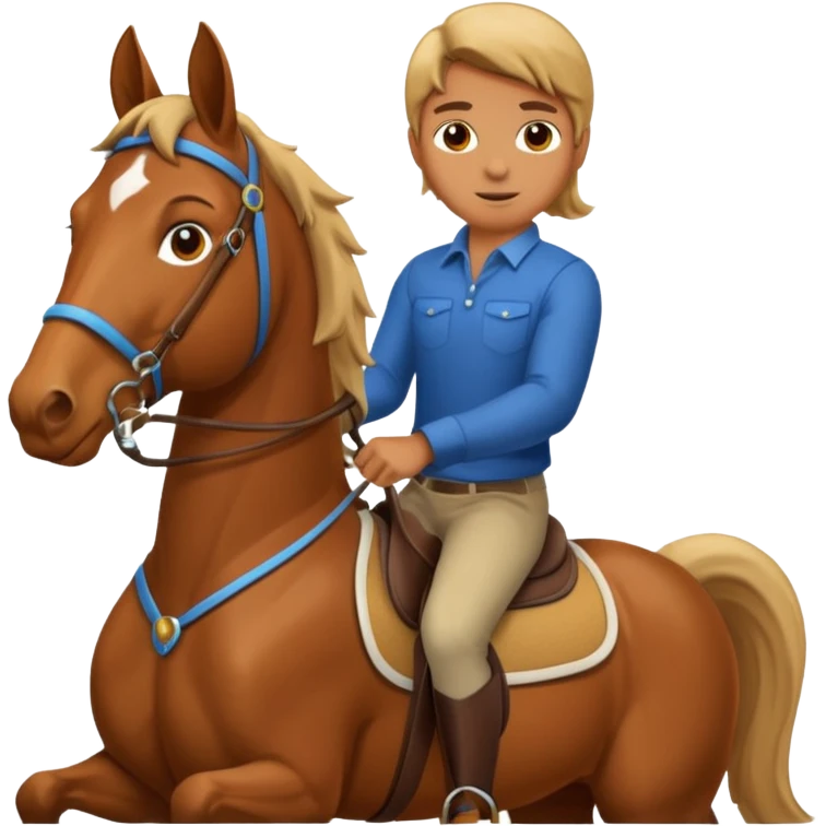 horse riding emoji