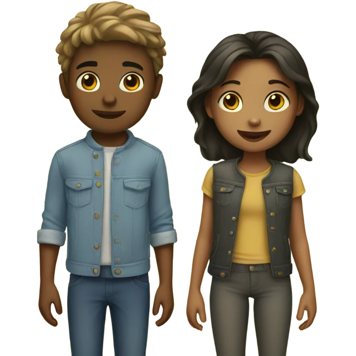 Girl wiht boy emoji