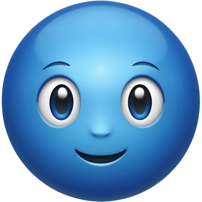 The blue ball emoji