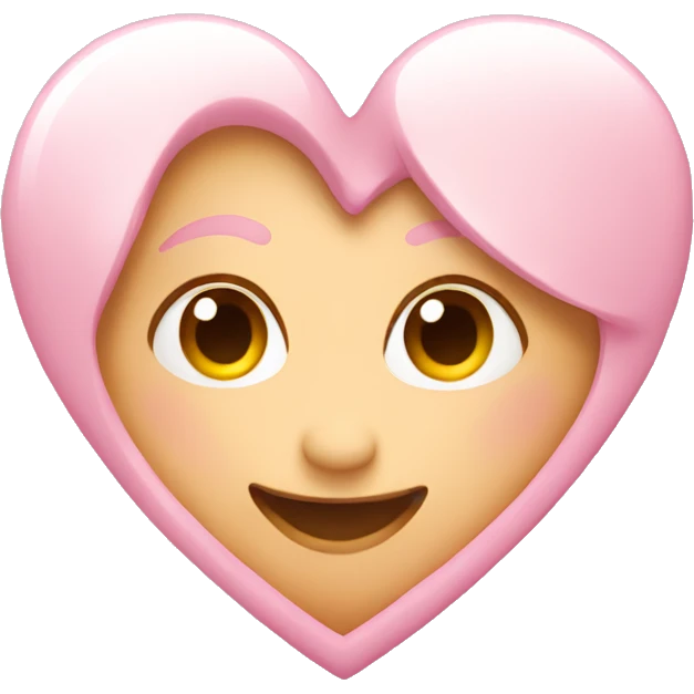 Light pink heart emoji