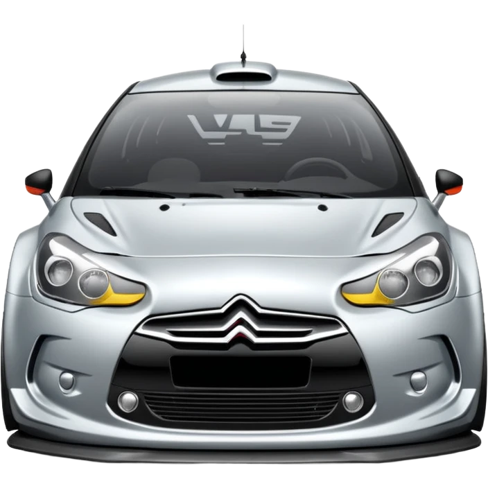 Citroën DS3 WRC front  view  emoji