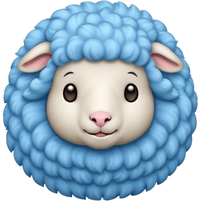 cute light blue sheep emoji