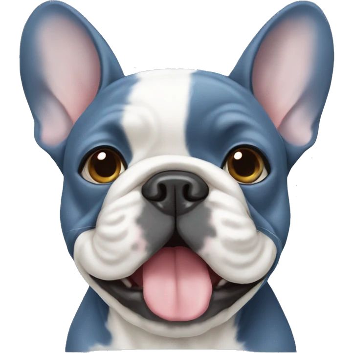 Blue French bulldog  emoji