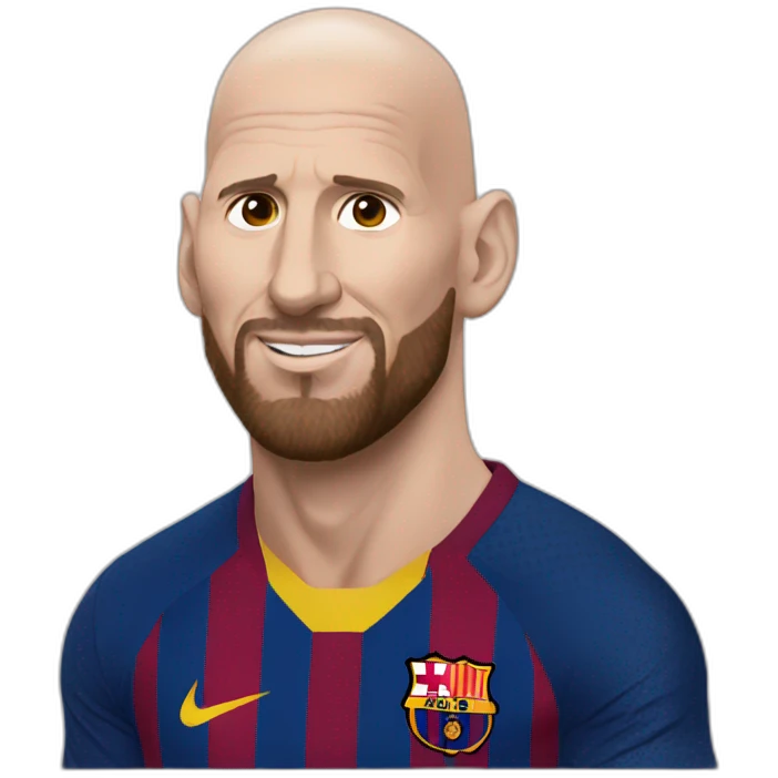 Bald lionel messi emoji