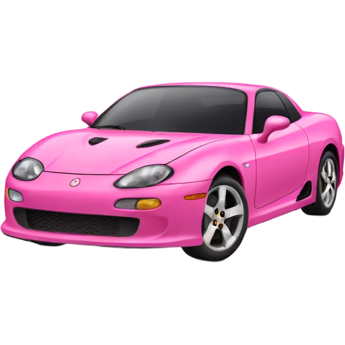 Pink sports car  emoji